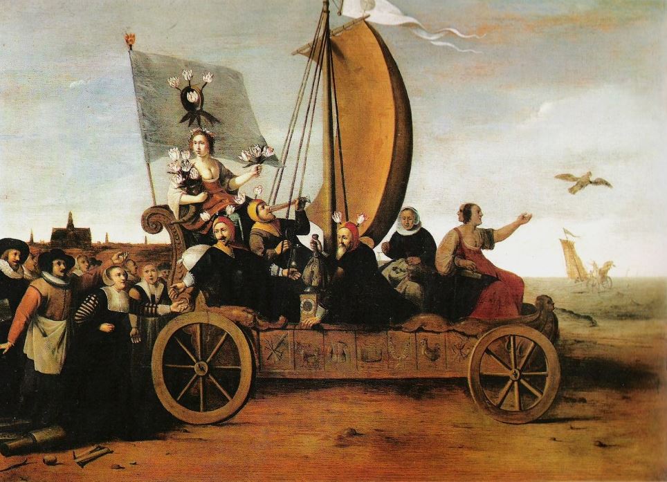 Wagon of Fools by Hendrik Gerritsz Pot, 1637, &nbsp;representing the Dutch Tulip Mania and the quest for riches...&nbsp;Image with acknowledgment to  Wikipedia