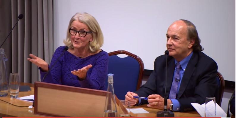 Ann Pettifor and Jim Rickards in debate in London
