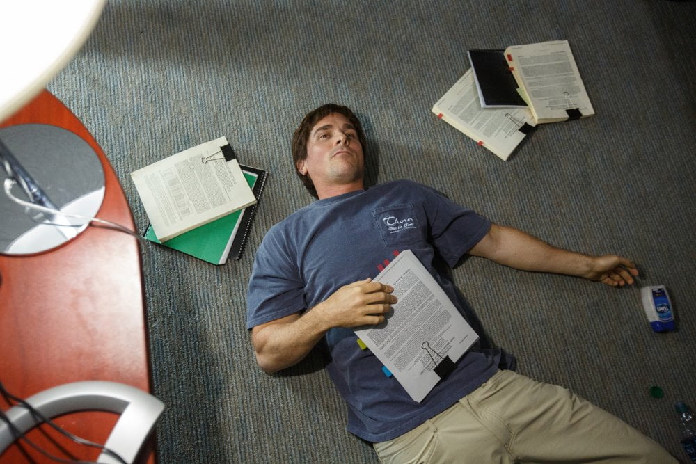 Christian Bale as perspicacious hedge-fund manager Michael Barry in The Big Short (2015)
