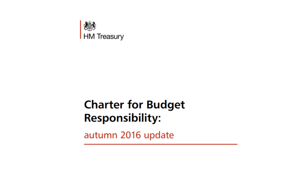 Image: latest version of  Charter  including fiscal rules, put before Parliament January 2017 - but what’s next?